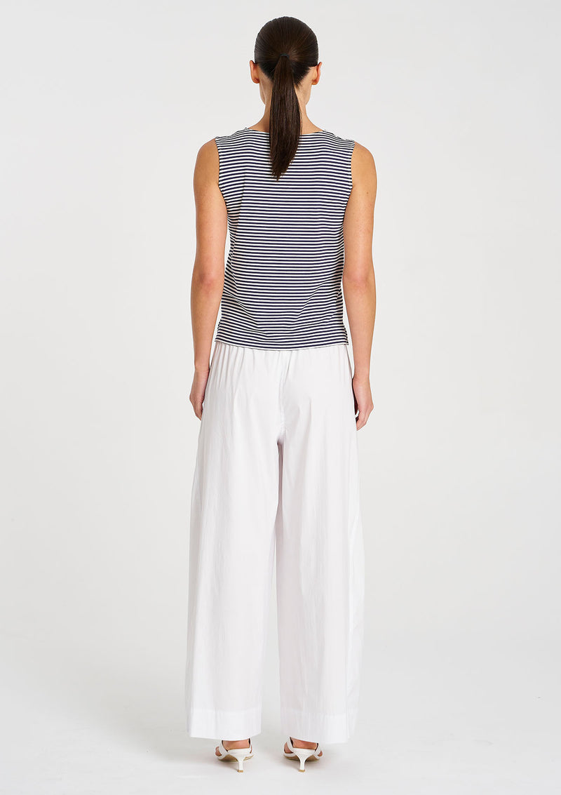 Mela Purdie Yacht Stripe Jersey Palazzo Shell