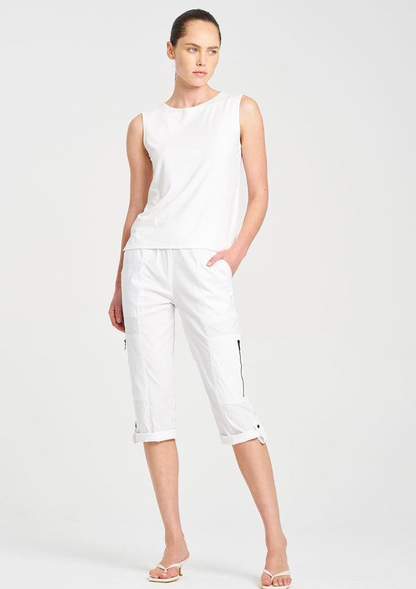Mela Purdie Matte Jersey Palazzo Shell