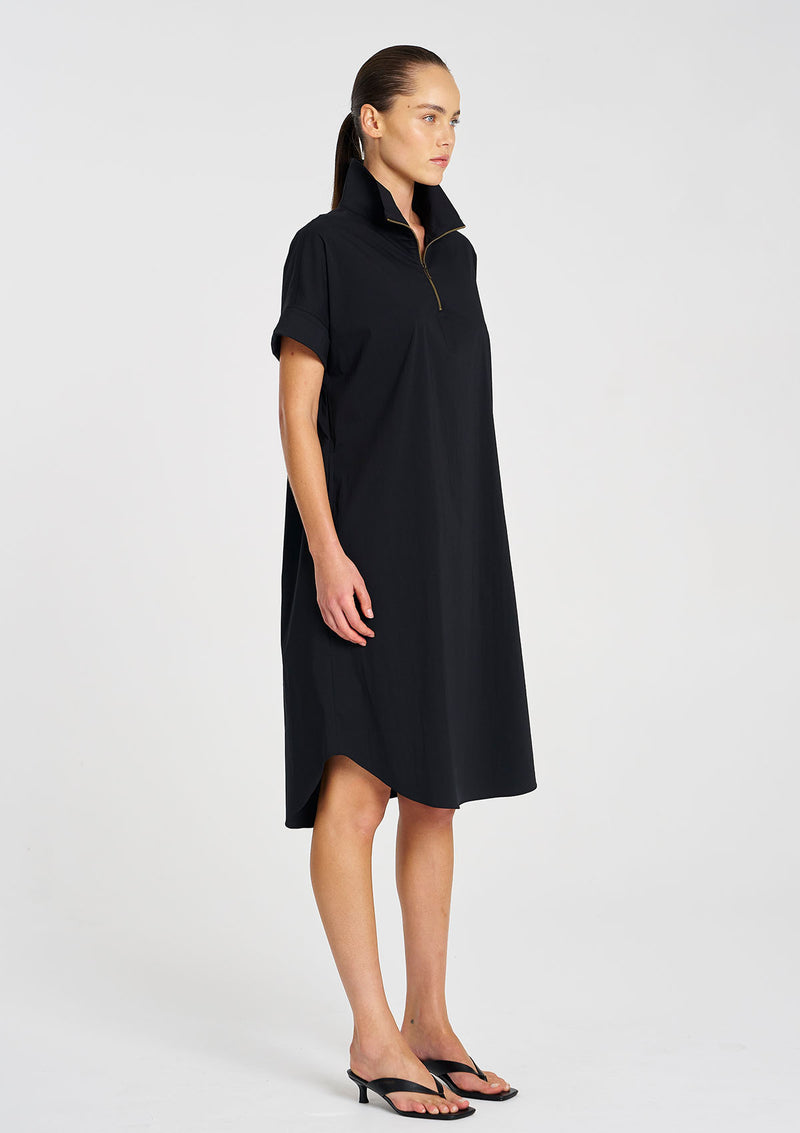 Mela Purdie Microprene Half Zip Dress