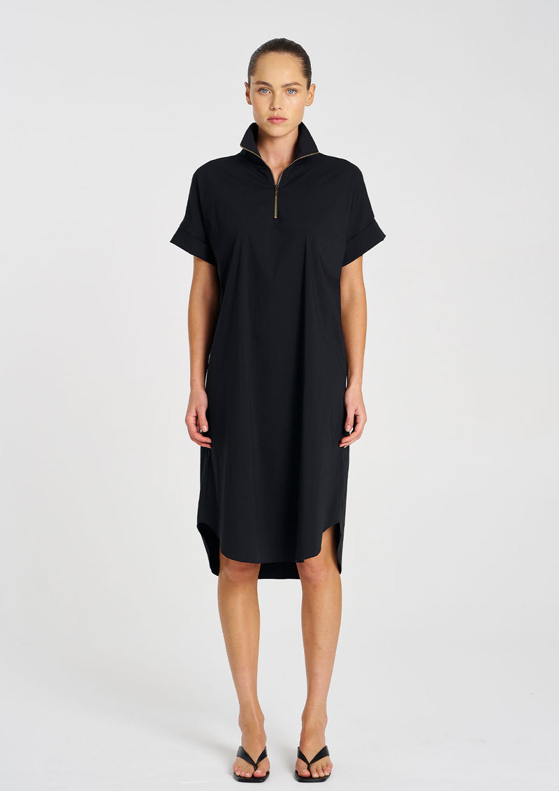 Mela Purdie Microprene Half Zip Dress