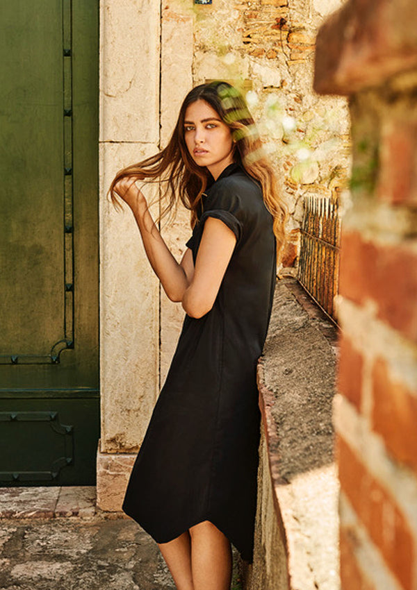 Mela Purdie Microprene Half Zip Dress