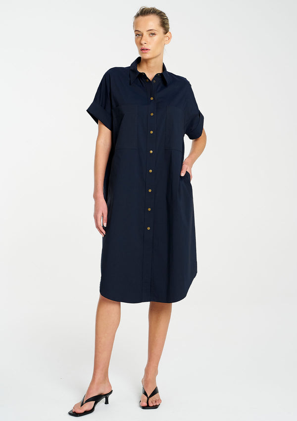 Mela Purdie Microprene Stud Shell Dress