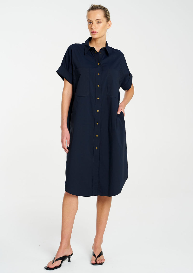 Mela Purdie Microprene Stud Shell Dress