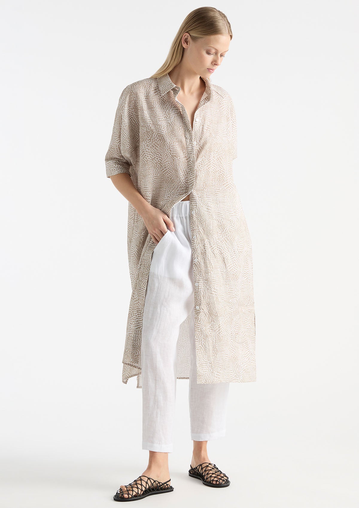Mela Purdie Tortoise Shell Linen Dolman Wedge – Khlassik