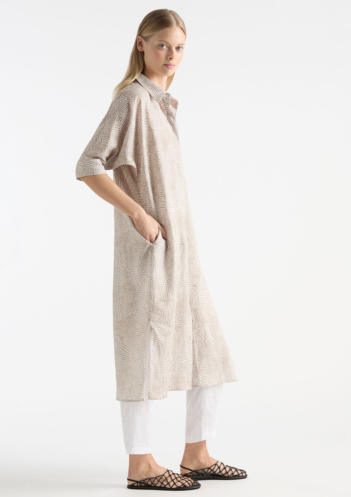 Mela Purdie Tortoise Shell Linen Dolman Wedge – Khlassik