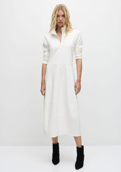 Mela Purdie Polished Ponte Zip Cone Dress