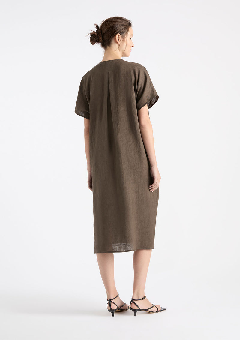 Mela Purdie Pure Linen Wedge Dress