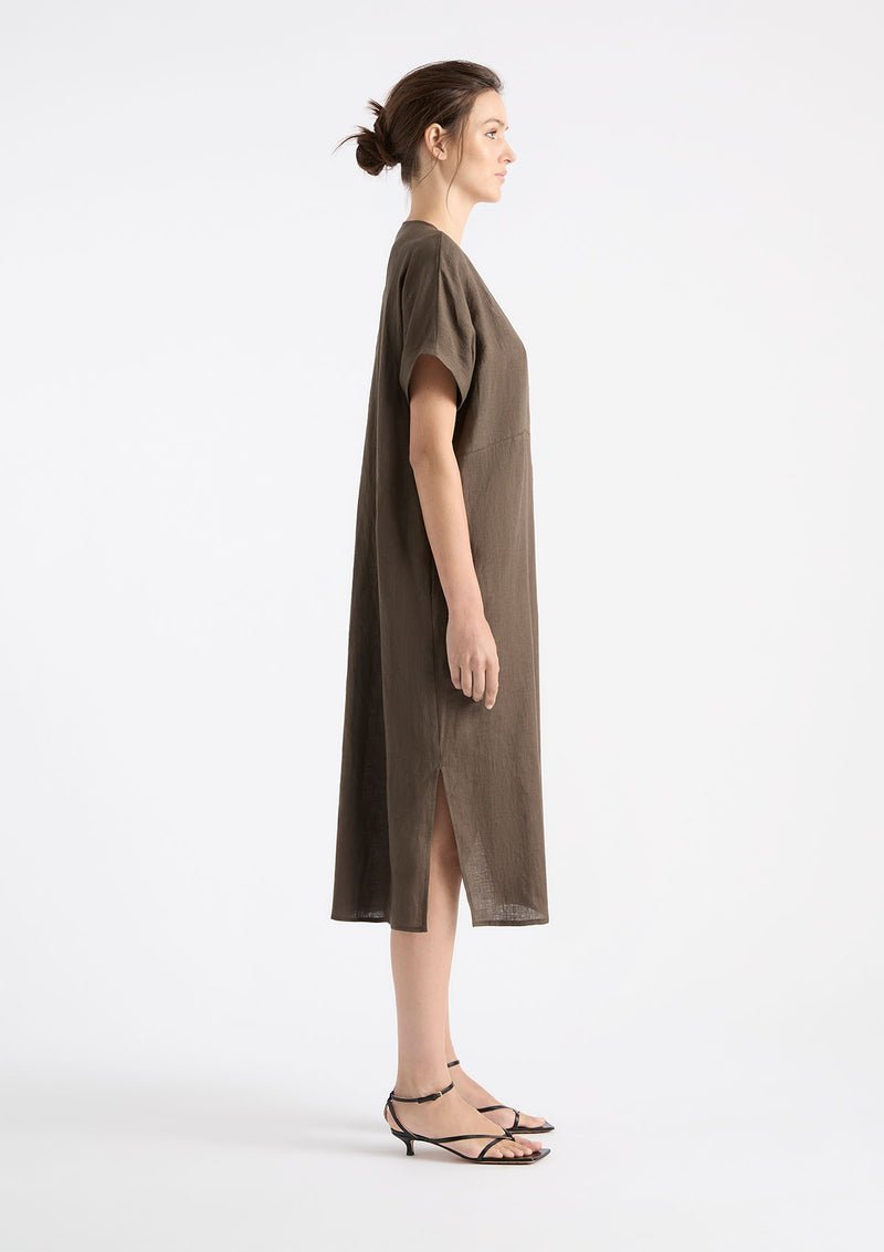 Mela Purdie Pure Linen Wedge Dress