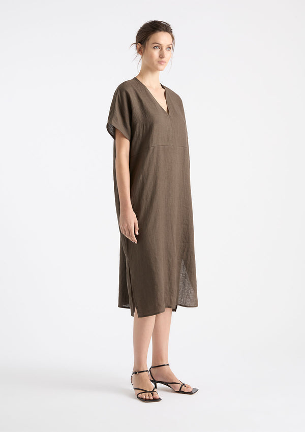Mela Purdie Pure Linen Wedge Dress