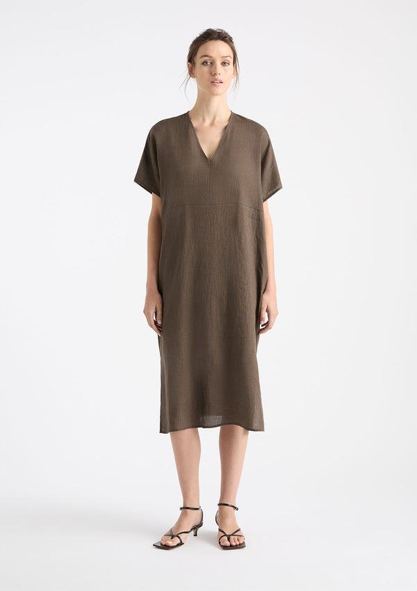 Mela Purdie Pure Linen Wedge Dress