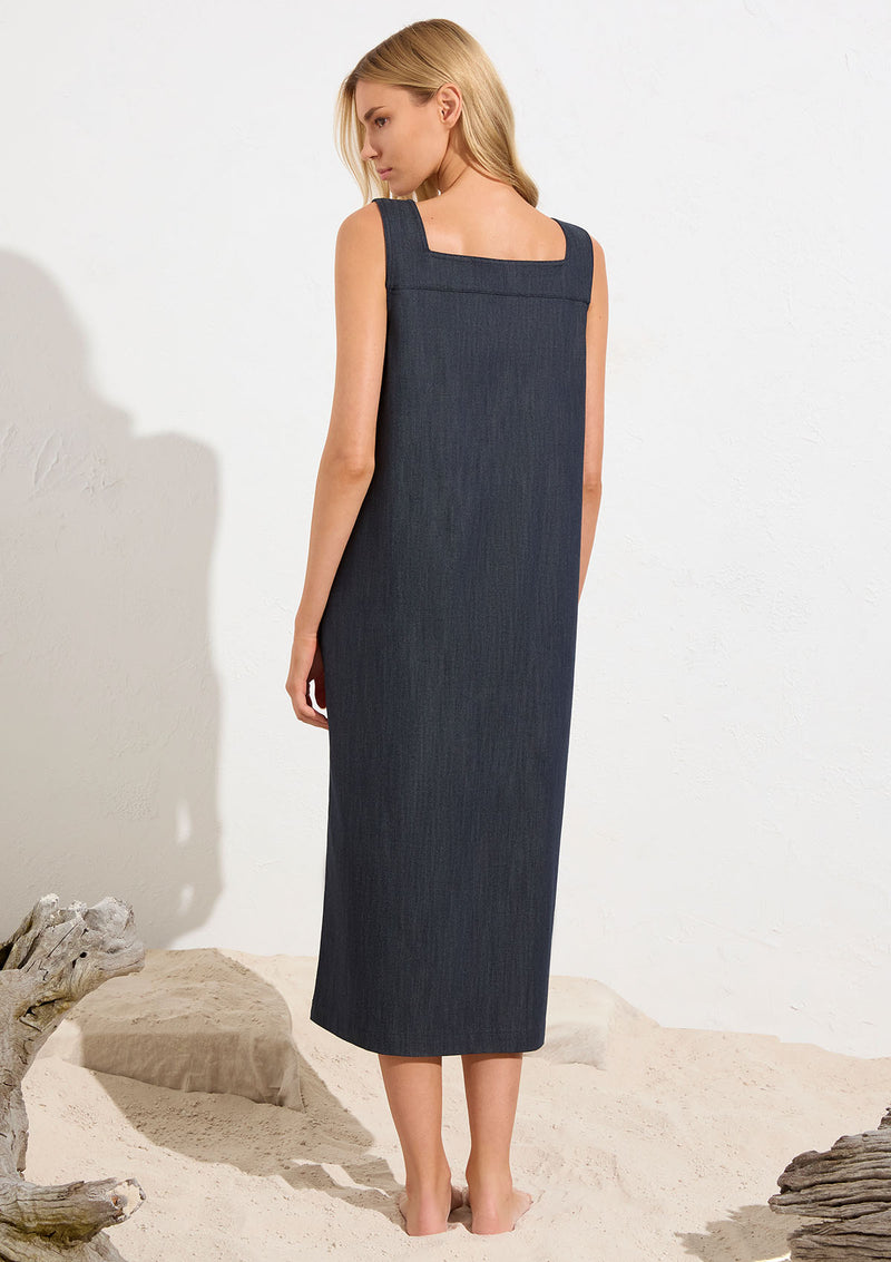 Mela Purdie Soft Stretch Denim Cube Dress