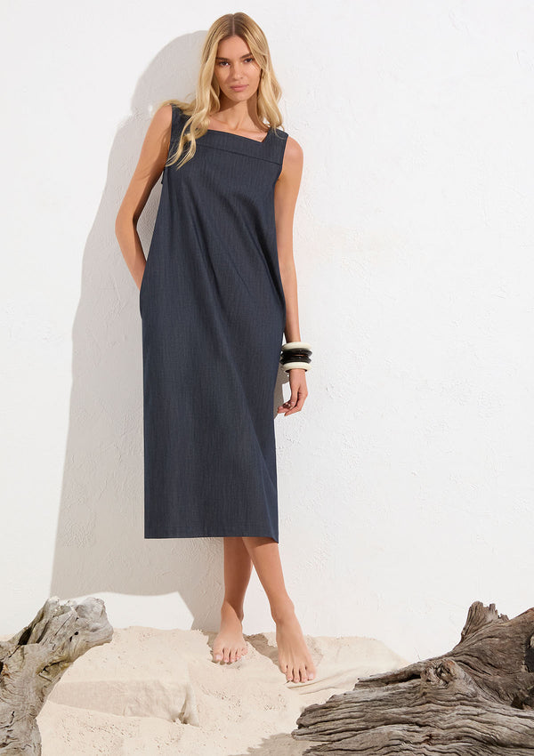 Mela Purdie Soft Stretch Denim Cube Dress
