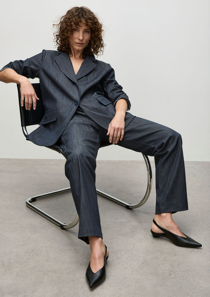 Mela Purdie Soft Stretch Denim Stretch Blazer