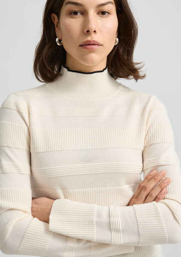 Toorallie Ottoman Roll Neck Knit