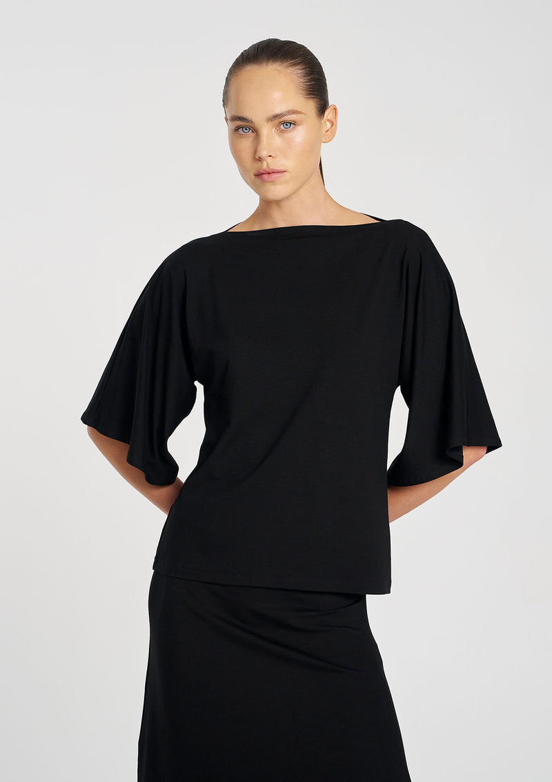 Mela Purdie Matte Jersey Slant Skirt