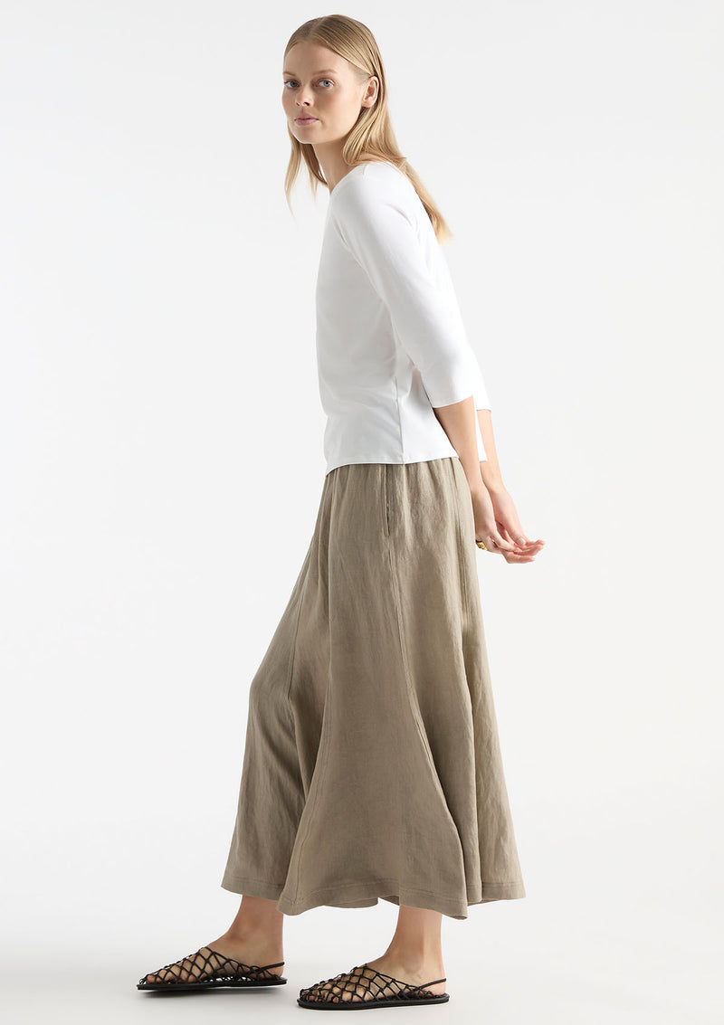 Mela Purdie Pure Linen Palazzo Skirt