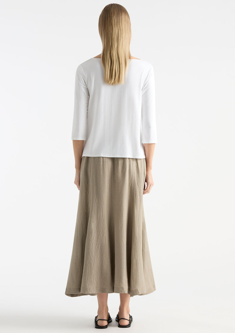 Mela Purdie Pure Linen Palazzo Skirt