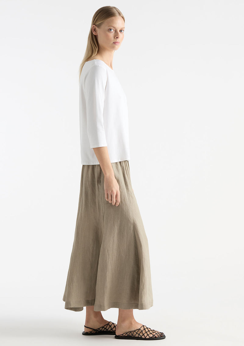 Mela Purdie Pure Linen Palazzo Skirt