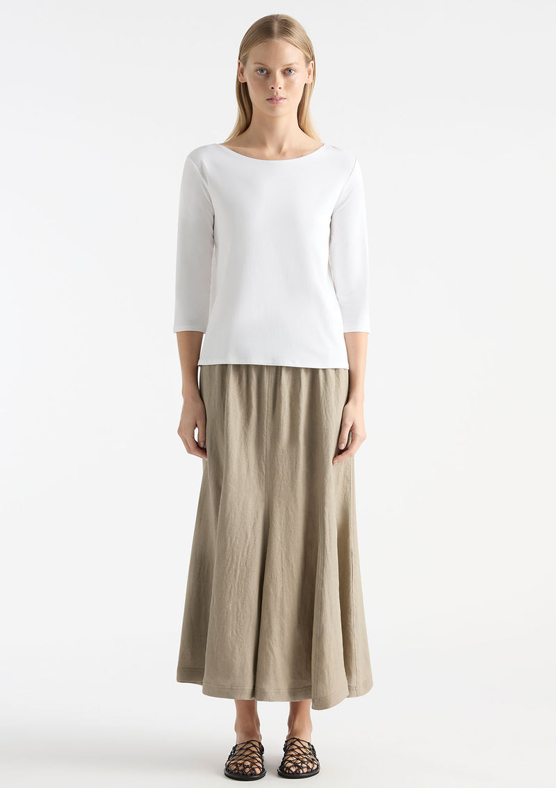 Mela Purdie Pure Linen Palazzo Skirt