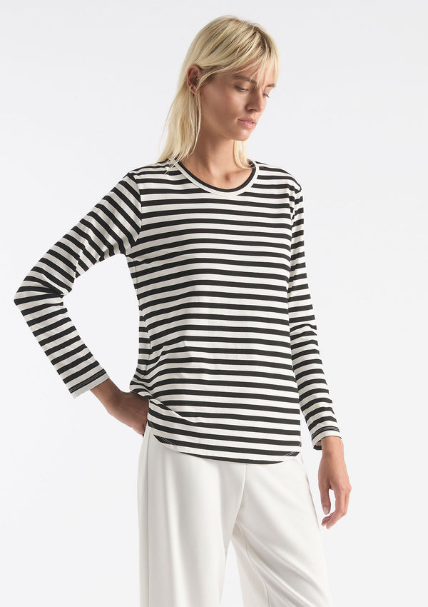Mela Purdie Bistro Stripe Knit Studio Top