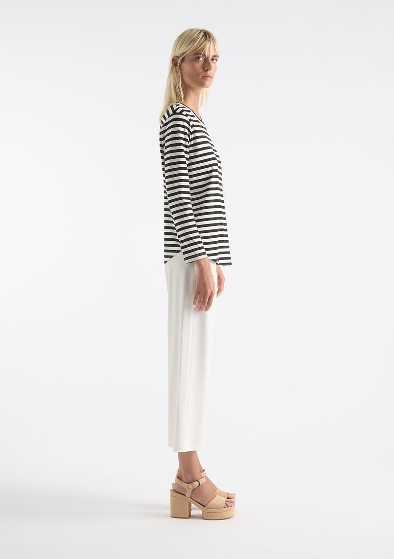 Mela Purdie Bistro Stripe Knit Studio Top