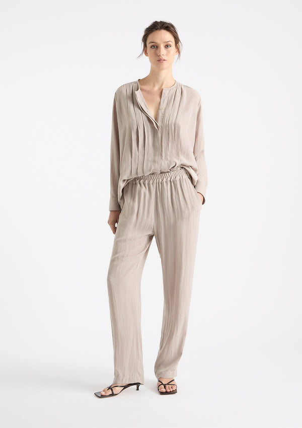 Mela Purdie Mache Knife Pleat Blouse