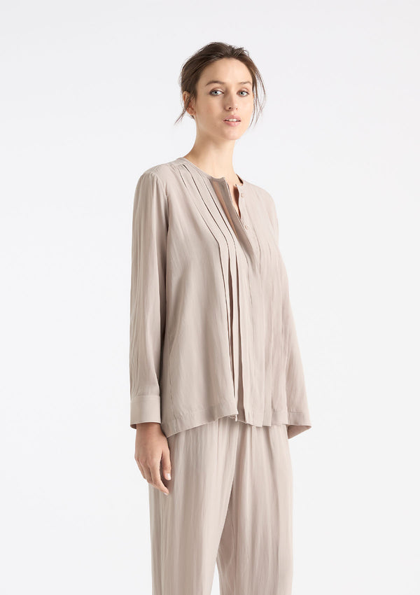Mela Purdie Mache Knife Pleat Blouse