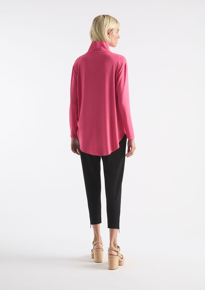 Mela Purdie Matte Jersey Zip Front Sweater