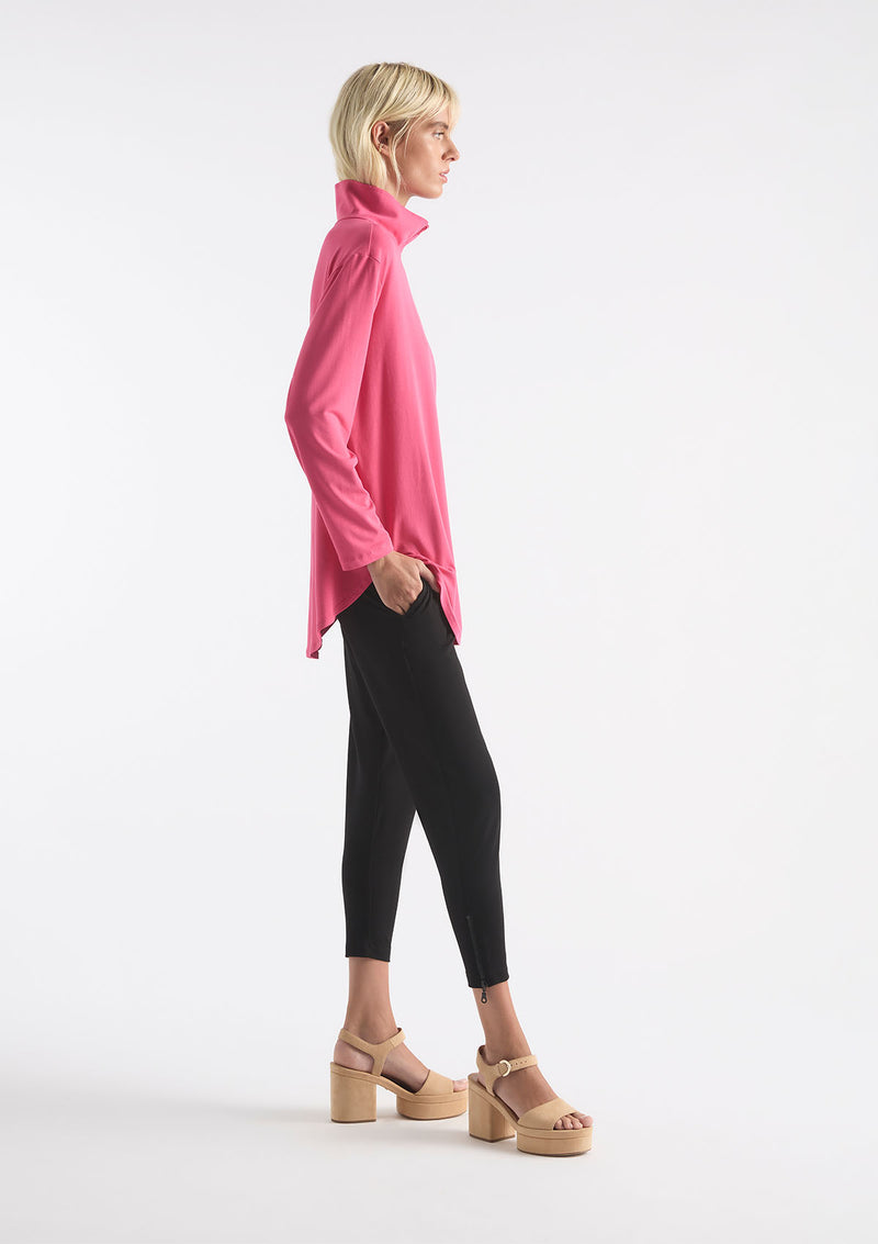 Mela Purdie Matte Jersey Zip Front Sweater