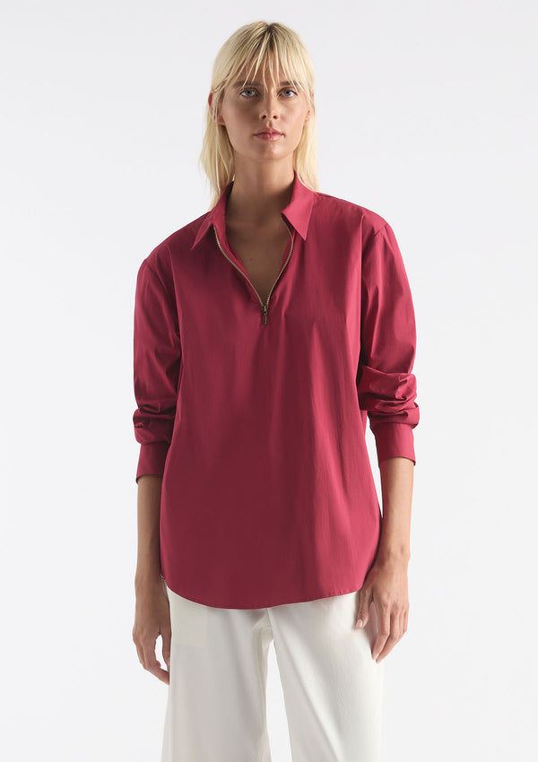 Mela Purdie Microprene Zip Front Shirt