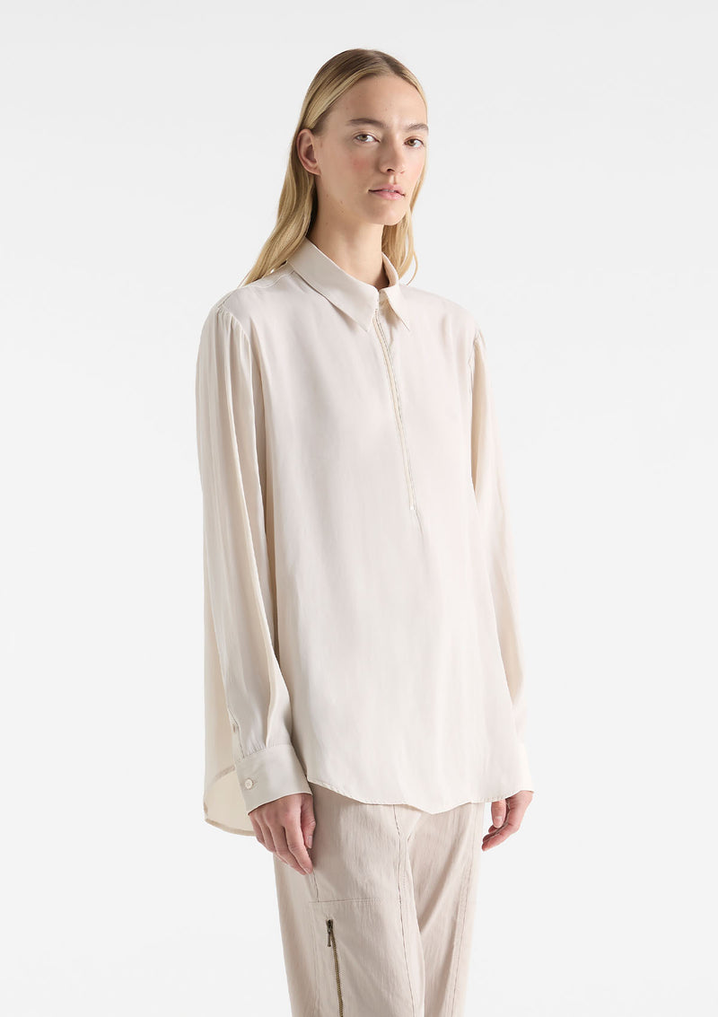 Mela Purdie Mache Zip Front Shirt