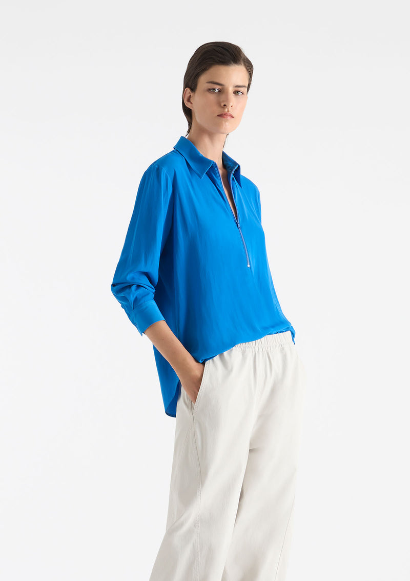 Mela Purdie Mache Zip Front Shirt