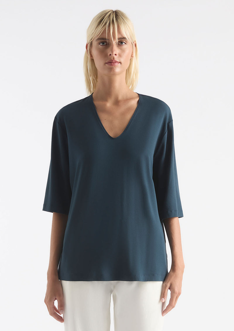 Mela Purdie Matte Jersey V Stretch Plaza
