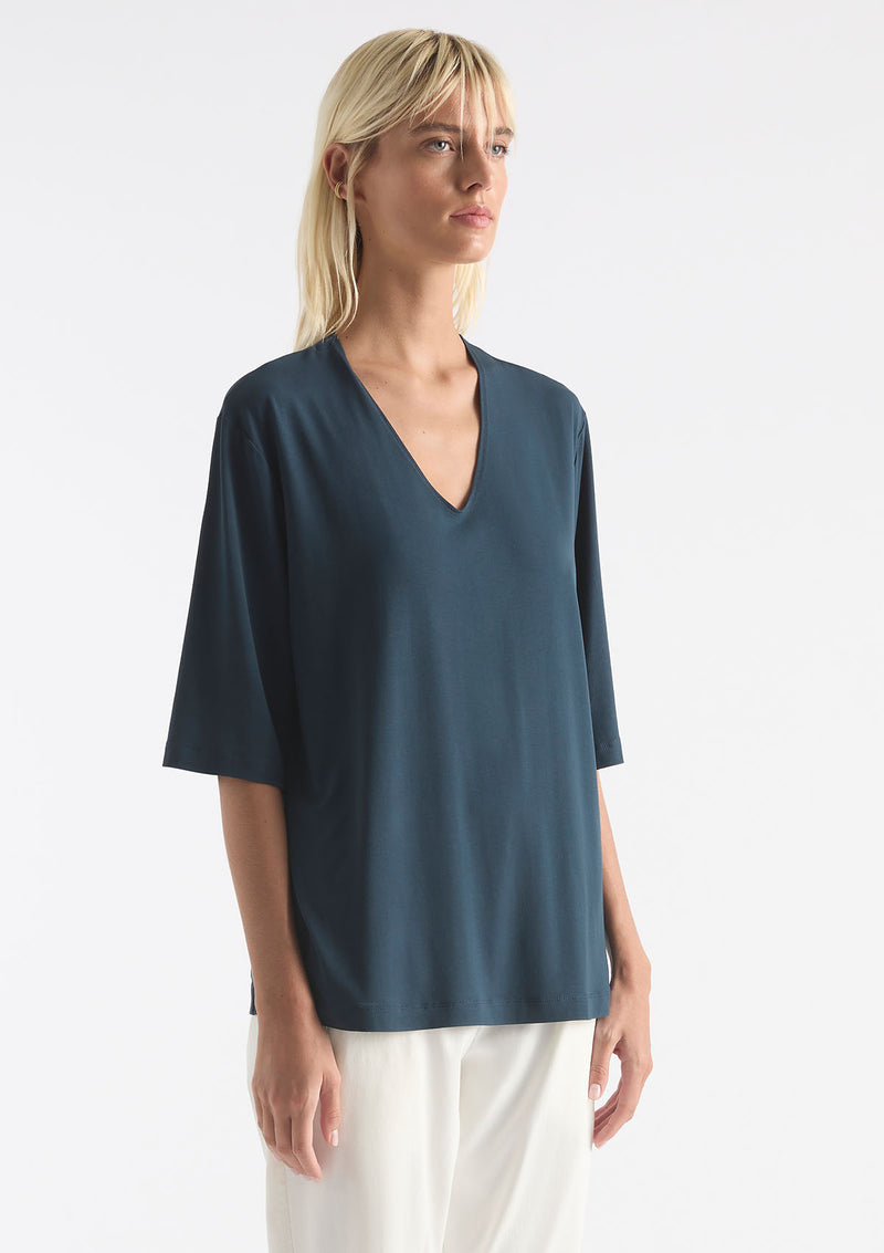 Mela Purdie Matte Jersey V Stretch Plaza