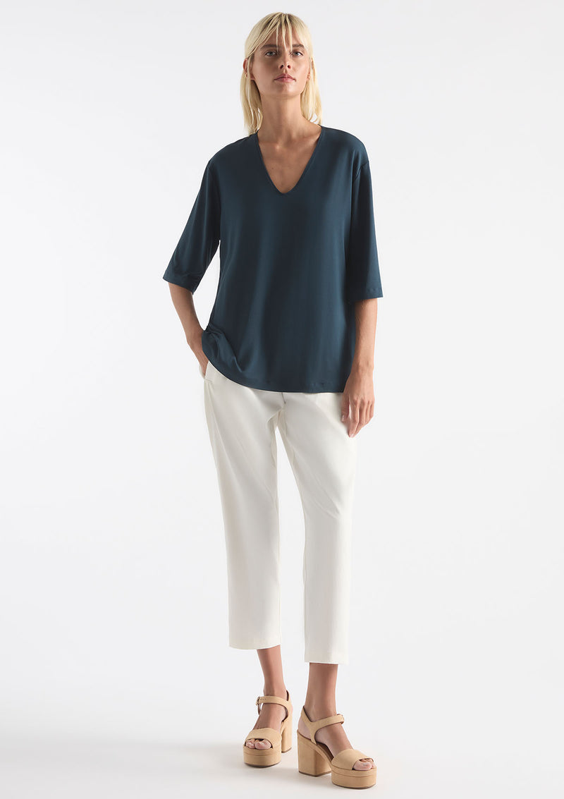 Mela Purdie Matte Jersey V Stretch Plaza