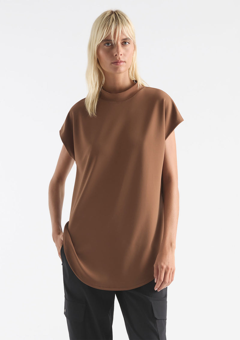 Mela Purdie Powder Knit Mock Neck Shell