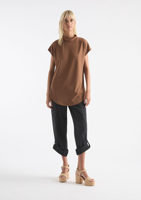 Mela Purdie Powder Knit Mock Neck Shell