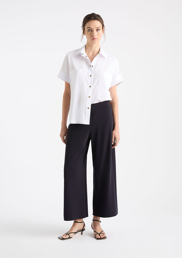 Mela Purdie Microprene Stud Shell Shirt