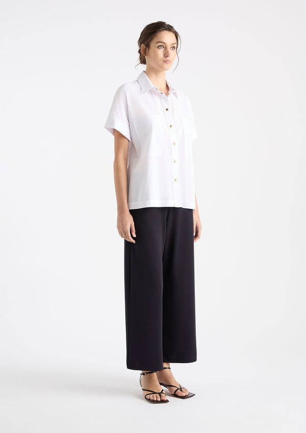 Mela Purdie Microprene Stud Shell Shirt
