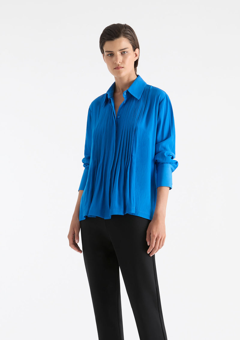 Mela Purdie Mache Straw Pleat Shirt