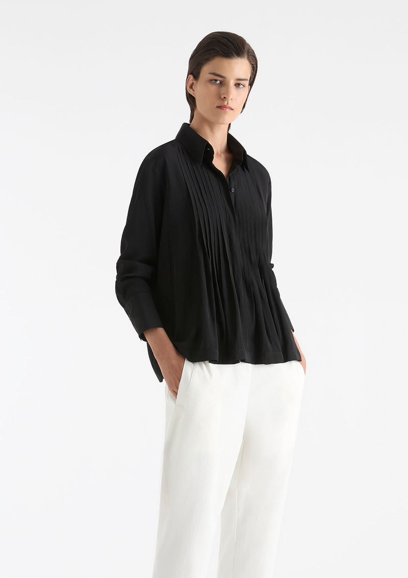 Mela Purdie Mache Straw Pleat Shirt