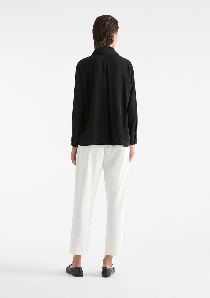 Mela Purdie Mache Straw Pleat Shirt