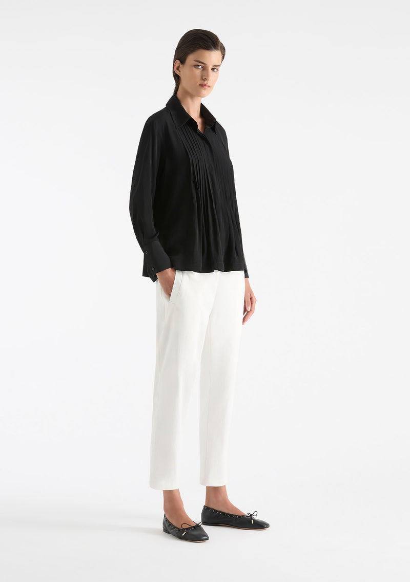 Mela Purdie Mache Straw Pleat Shirt