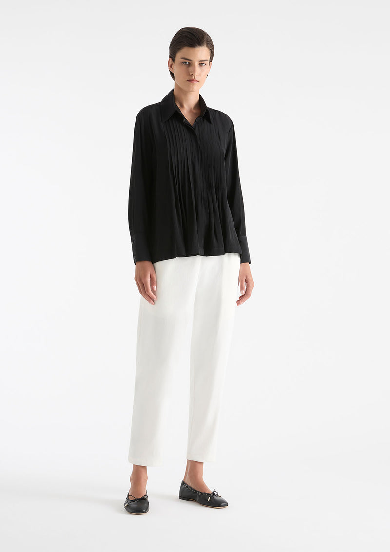 Mela Purdie Mache Straw Pleat Shirt