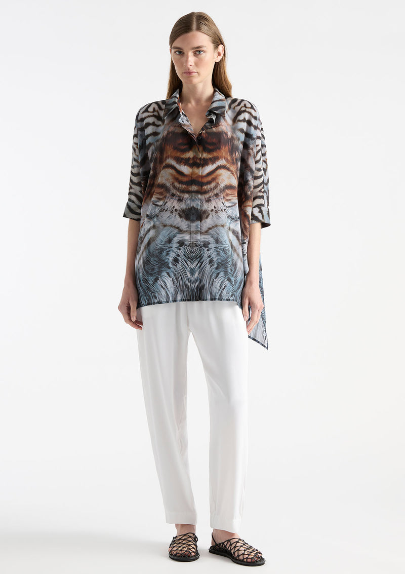 Mela Purdie Canopy Desert Silk Print Chisel Panama