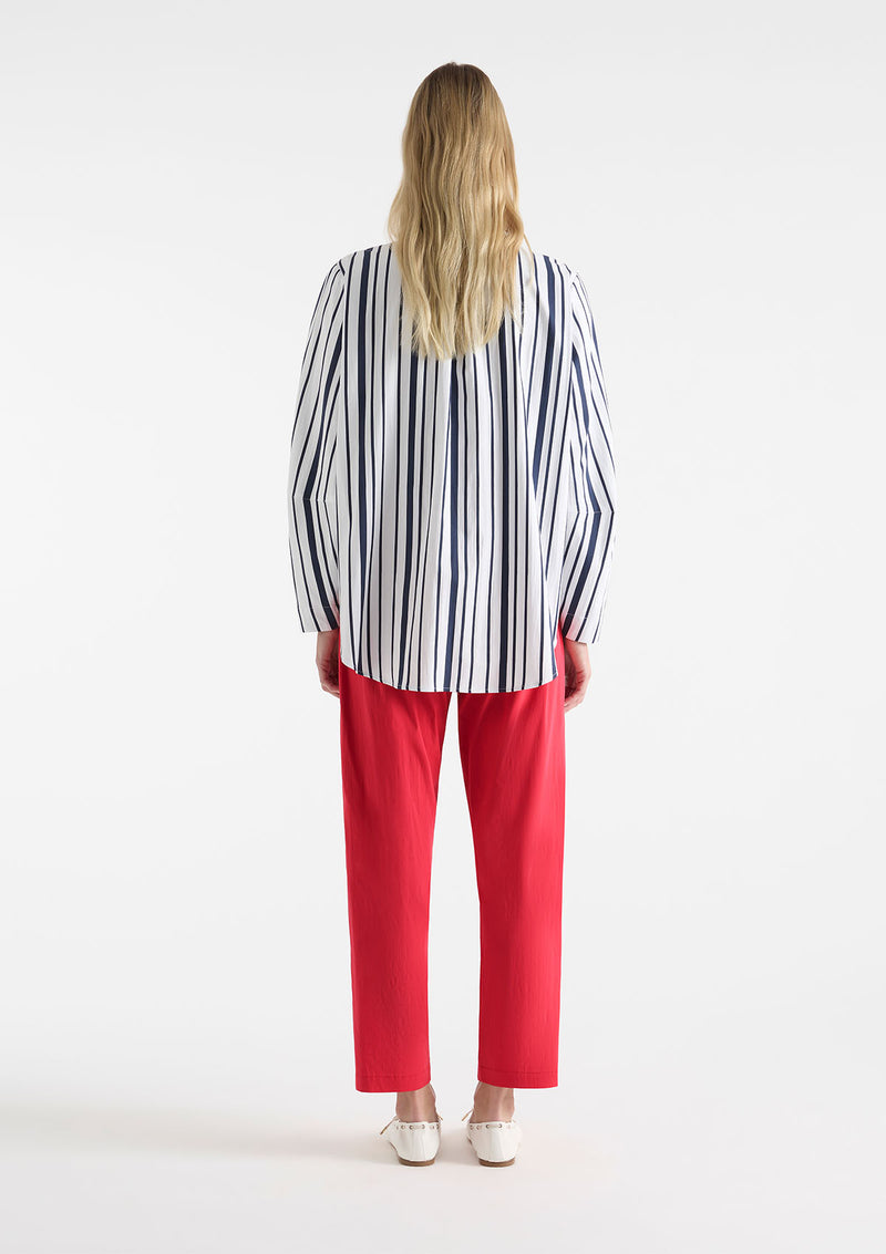 Mela Purdie Rio Stripe Popilene Dart Shirt