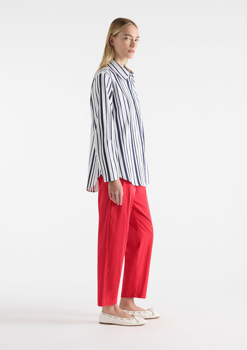 Mela Purdie Rio Stripe Popilene Dart Shirt