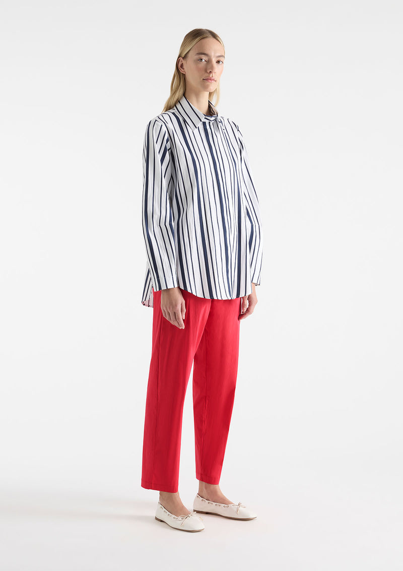 Mela Purdie Rio Stripe Popilene Dart Shirt