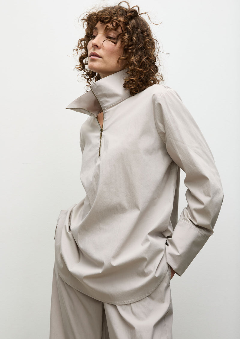 Mela Purdie Microprene Half Zip Blouse