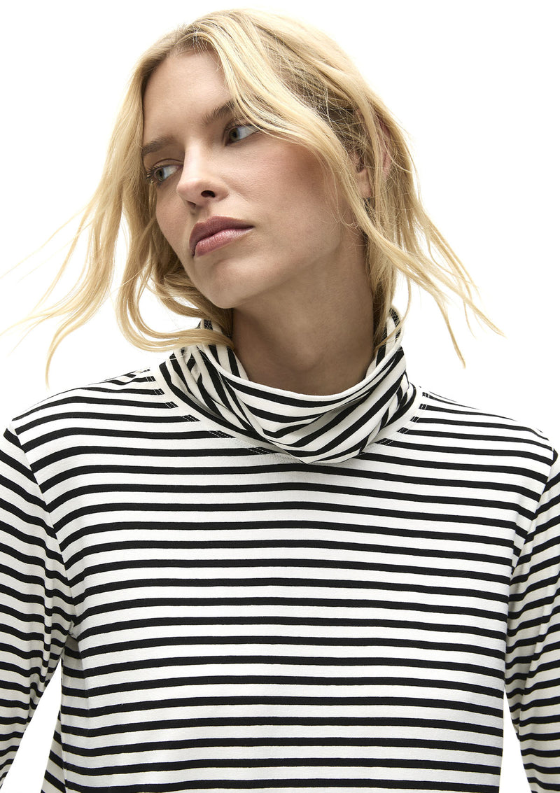 Mela Purdie Straw Stripe Turtle Neck Top